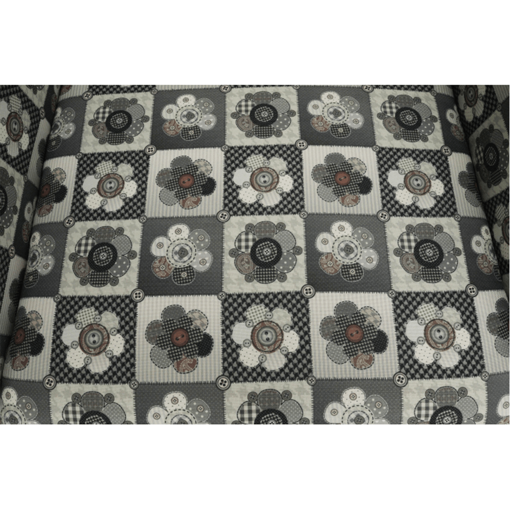 Fotoliu, material textil în stilul patchwork N1, CHARLOT