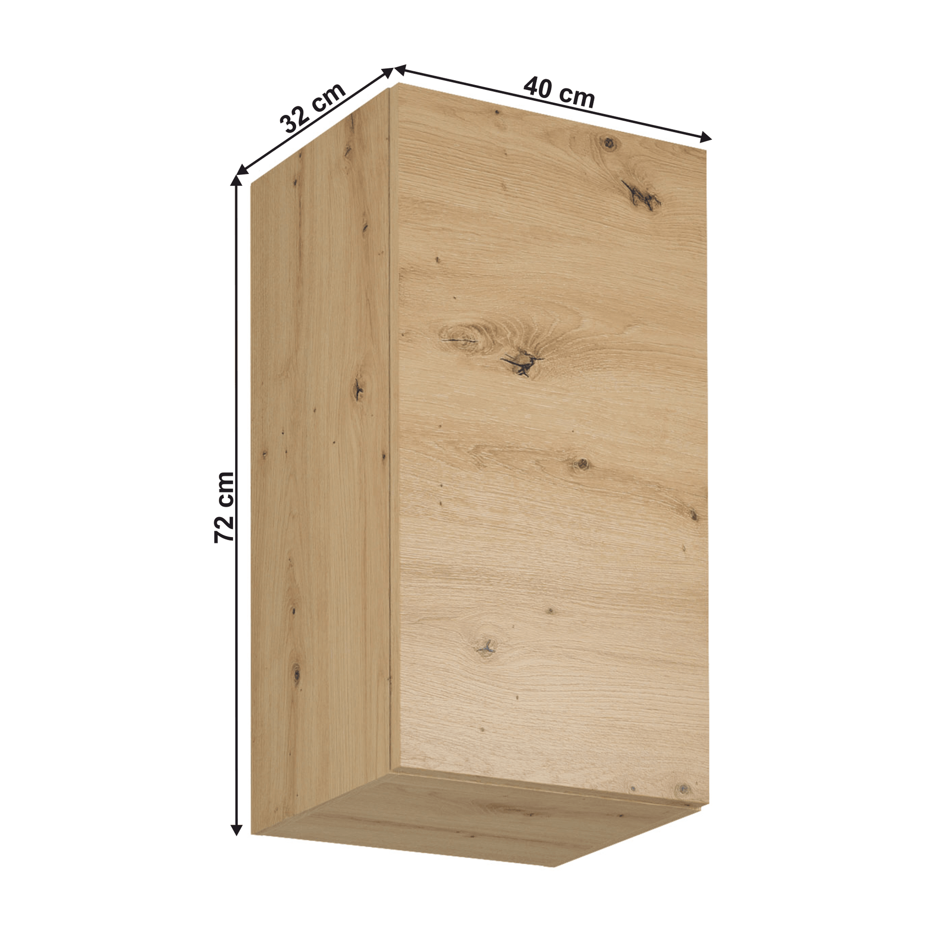 Dulap superior, stejar artizanal, universal, LANGEN G40