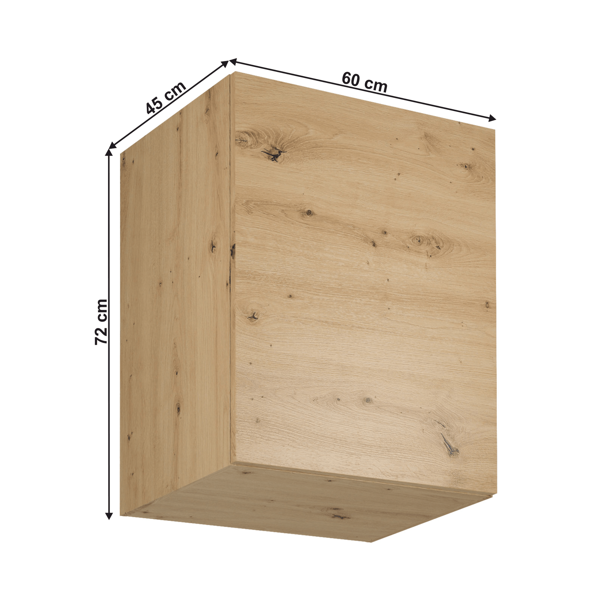 Dulap superior, stejar artizanal, universal, LANGEN G60G