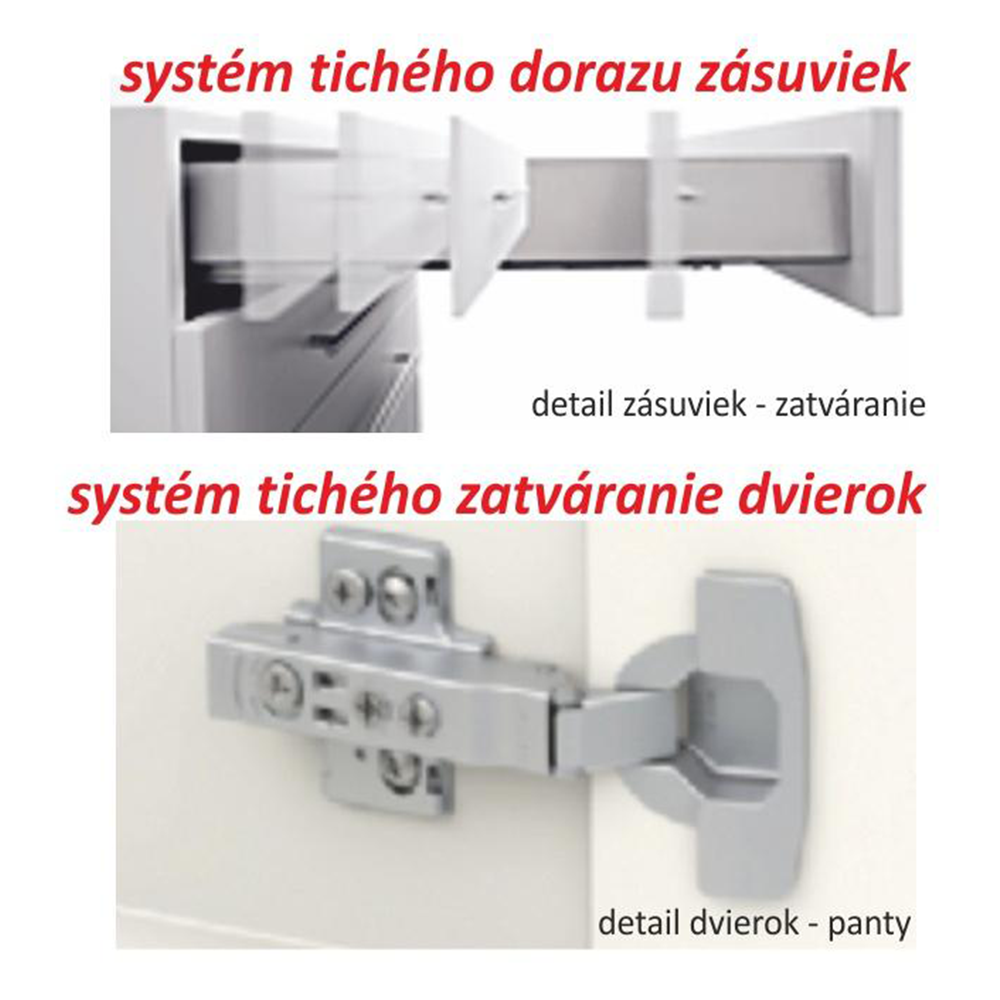 Dulap superior cu uşă verticală, alb super luciu HG, dreapta, LINE ALB