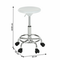 Scaun, alb/crom, MABEL 3 NEW