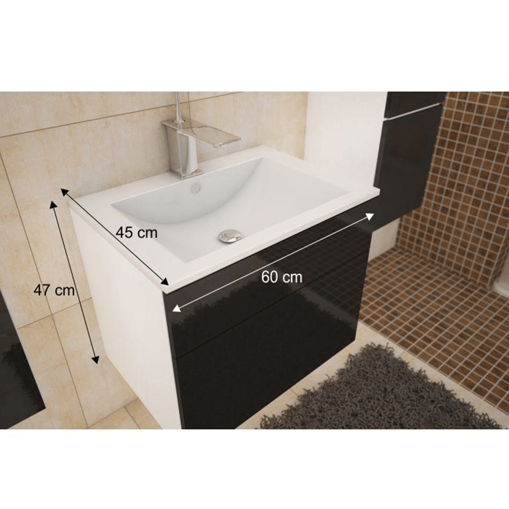 Dulap, alb/negru HG, MASON BL 13