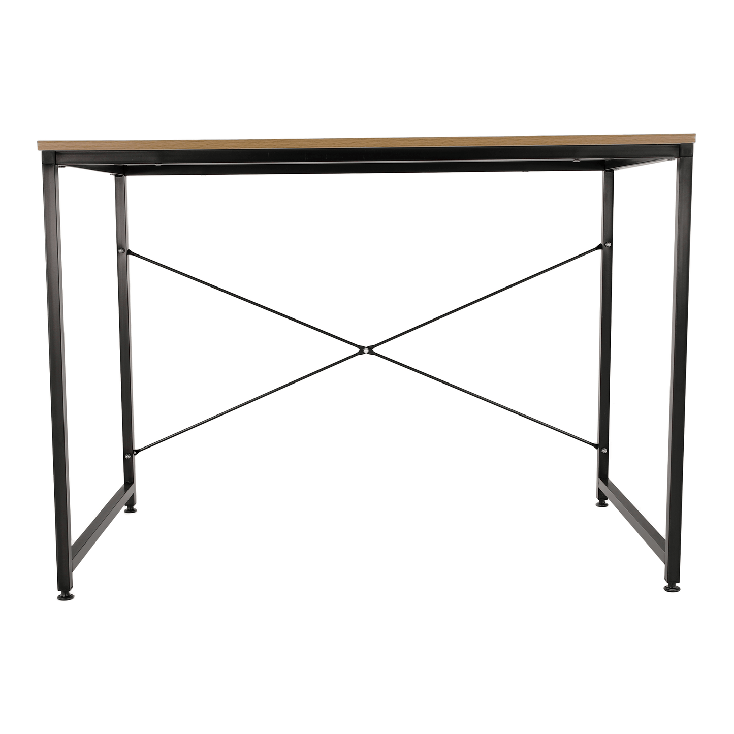 Birou, stejar / negru, 100x60 cm, MELLORA