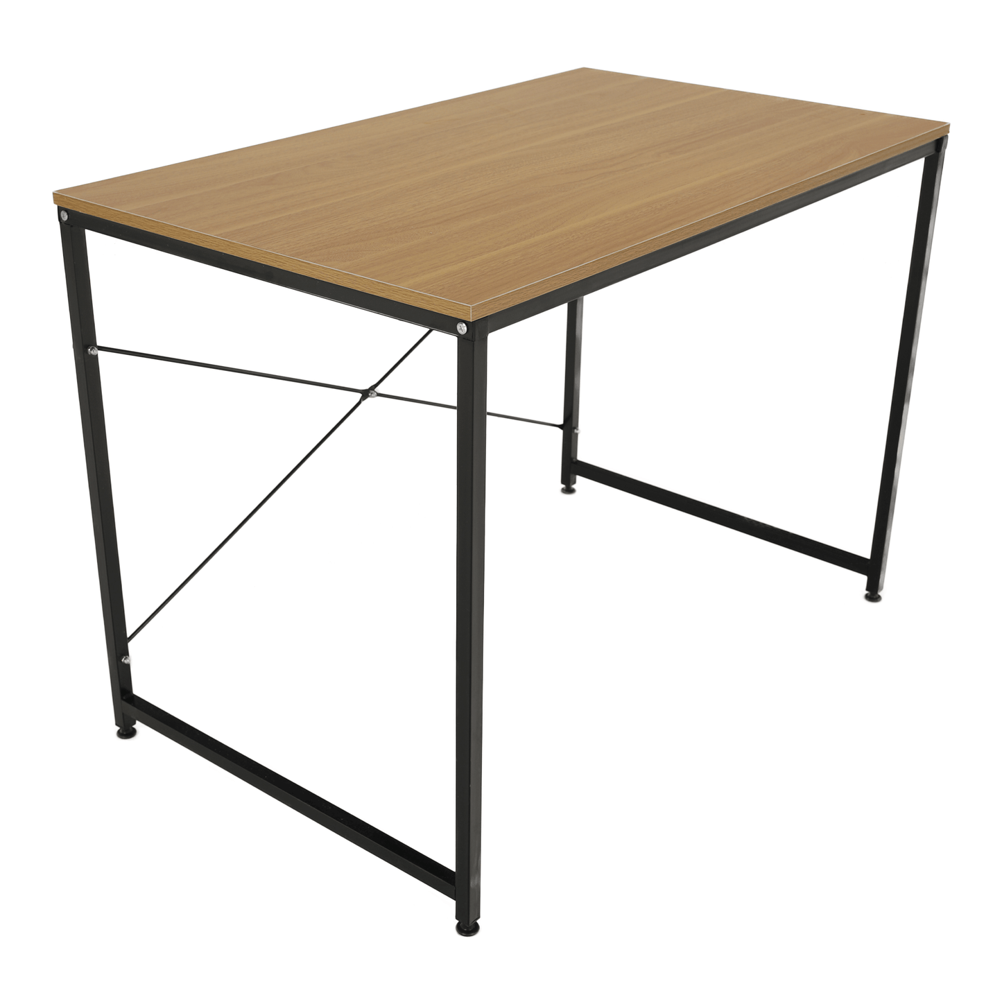 Birou, stejar / negru, 100x60 cm, MELLORA