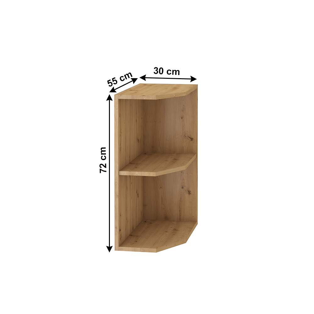 Dulap deschis jos, stejar artizan, MONRO 30 D ZAK BB