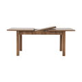 Masă extensibilă pentru dining, stejar lefkas închis, 160-203x90 cm, MONTANA STW