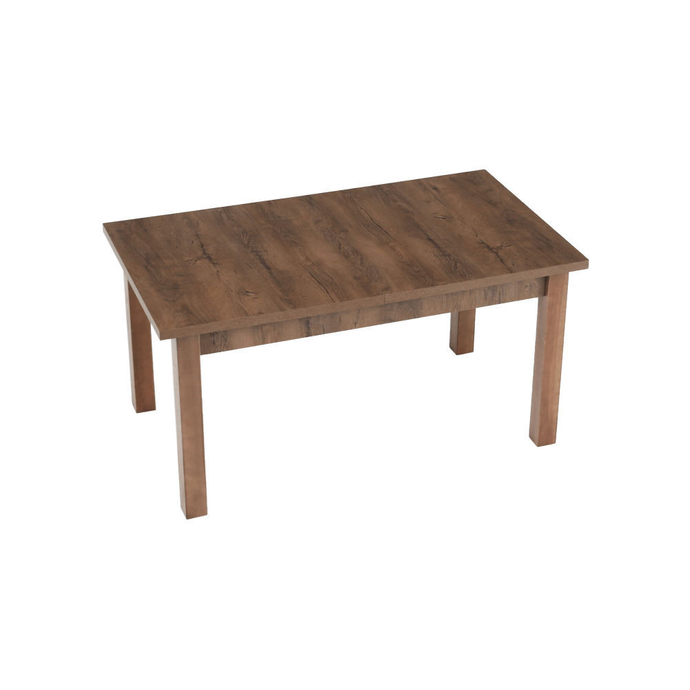 Masă extensibilă pentru dining, stejar lefkas închis, 160-203x90 cm, MONTANA STW