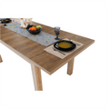 Masă extensibilă pentru dining, stejar lefkas închis, 160-203x90 cm, MONTANA STW