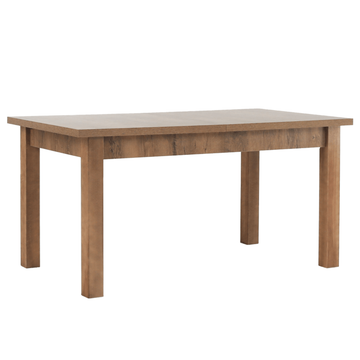 Masă extensibilă pentru dining, stejar lefkas închis, 160-203x90 cm, MONTANA STW