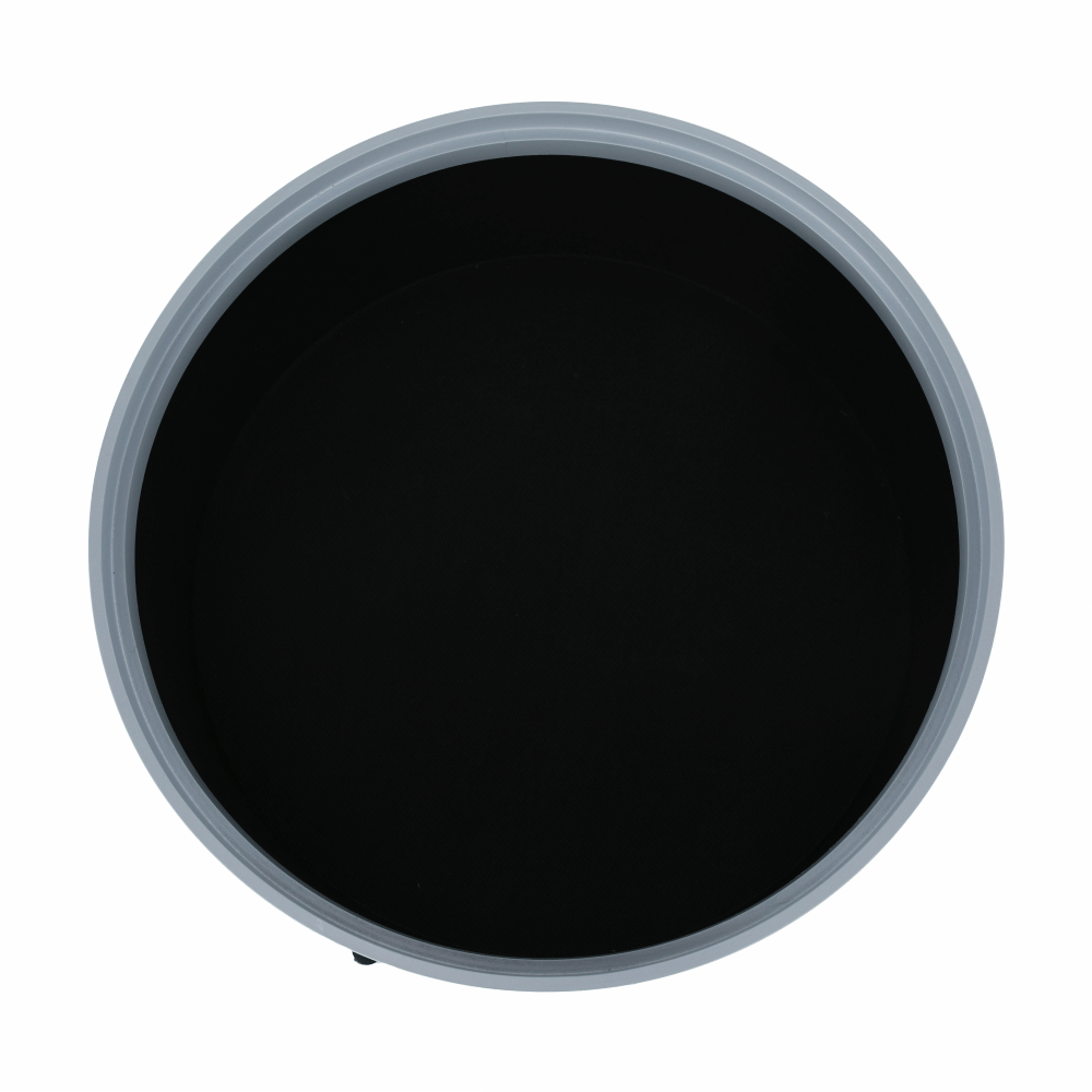 Taburet cu spaţiu de depozitare, gri/natural/negru, MOSAI