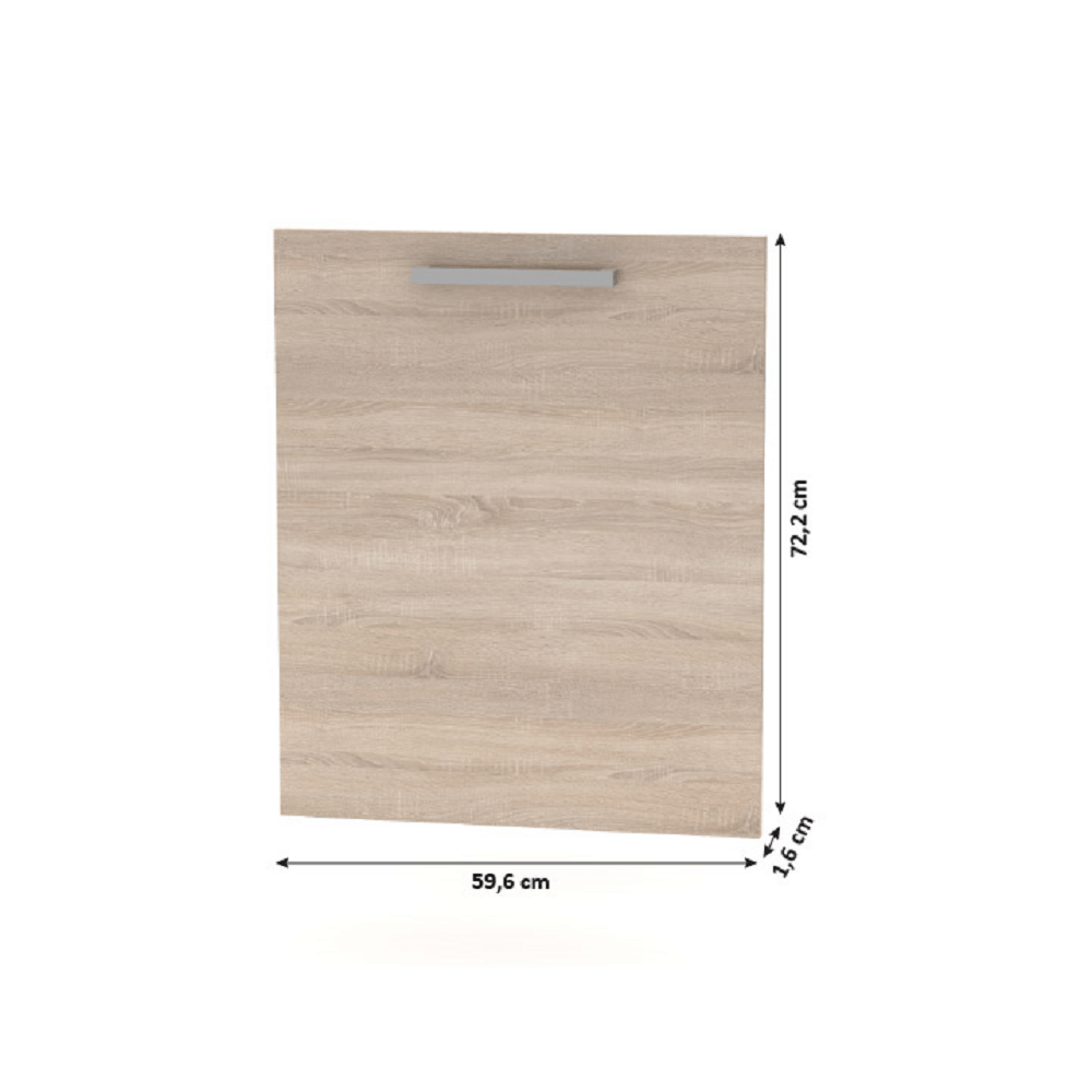 Uşă pentru maşina de spălat vase 60, stejar sonoma, NOVA PLUS NOPL-088-00
