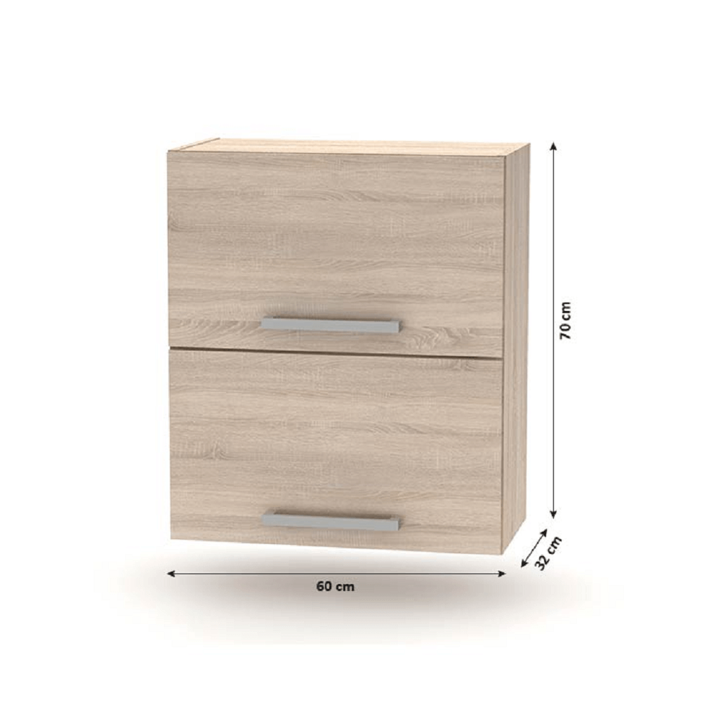 Cabinet superior batant 2DV, stejar sonoma, NOVA PLUS NOPL-008-VH