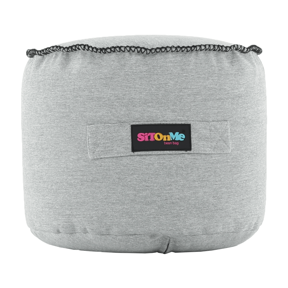 Fotoliu tip sac, material textil gri, NUTAN