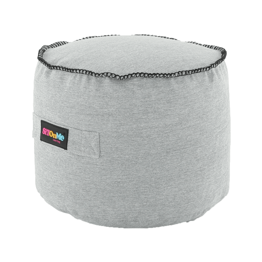 Fotoliu tip sac, material textil gri, NUTAN