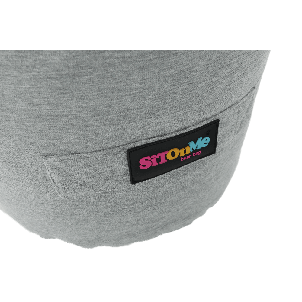 Fotoliu tip sac, material textil gri, NUTAN