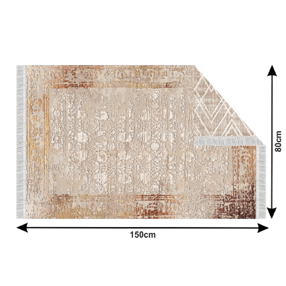 Covor, model bej/model, 80x150, NESRIN