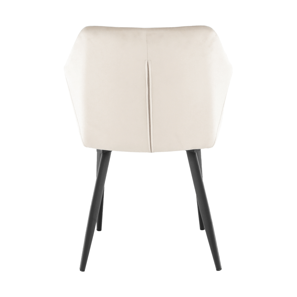 Scaun, material bej / picioare negre, ODOVEL