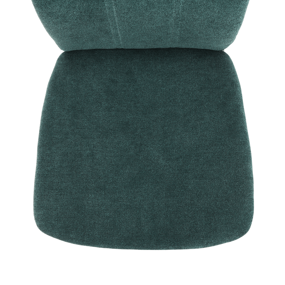 Scaun bucătărie, material textil azur/crom, OLIVA NEW