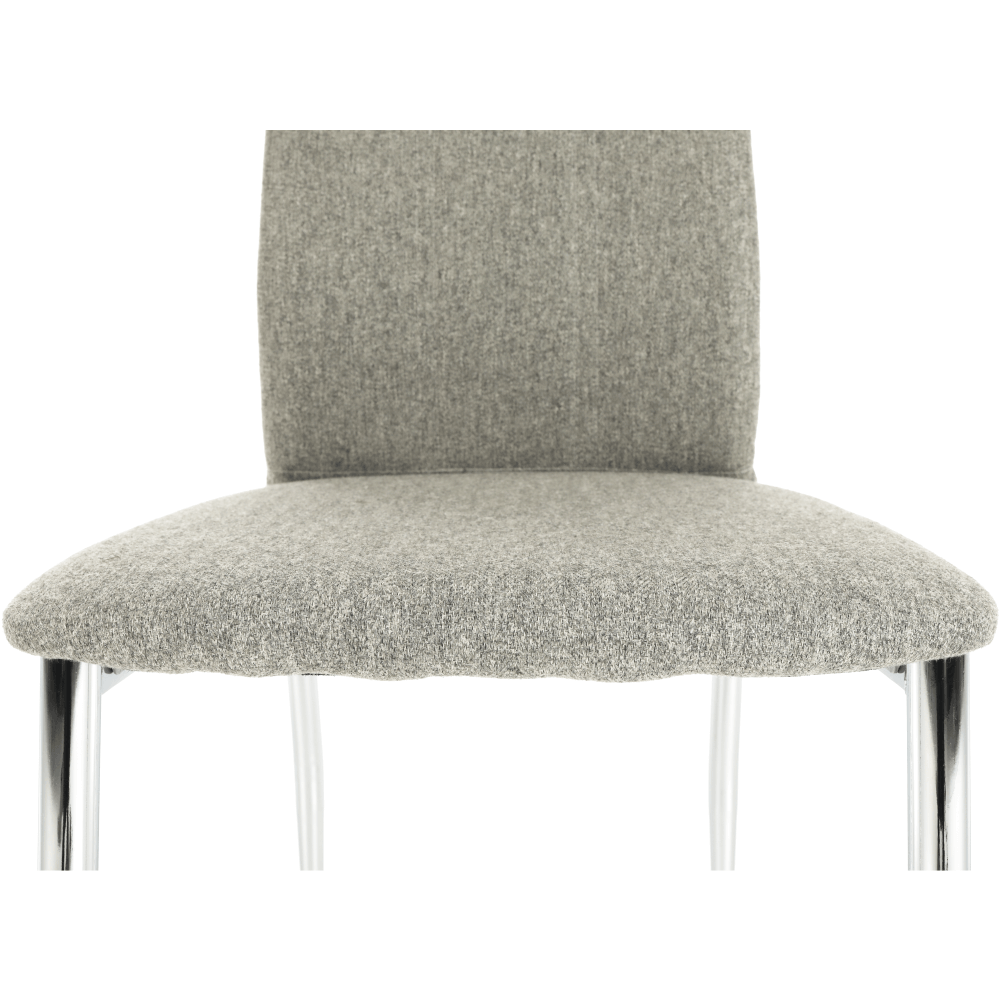 Scaun bucătărie, material textil bej/crom, OLIVA NEW