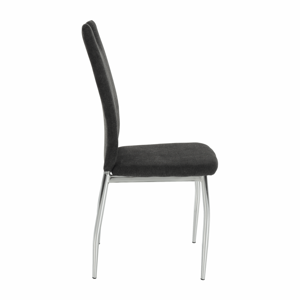 Scaun dining, textil gri maro/crom, OLIVA NEW