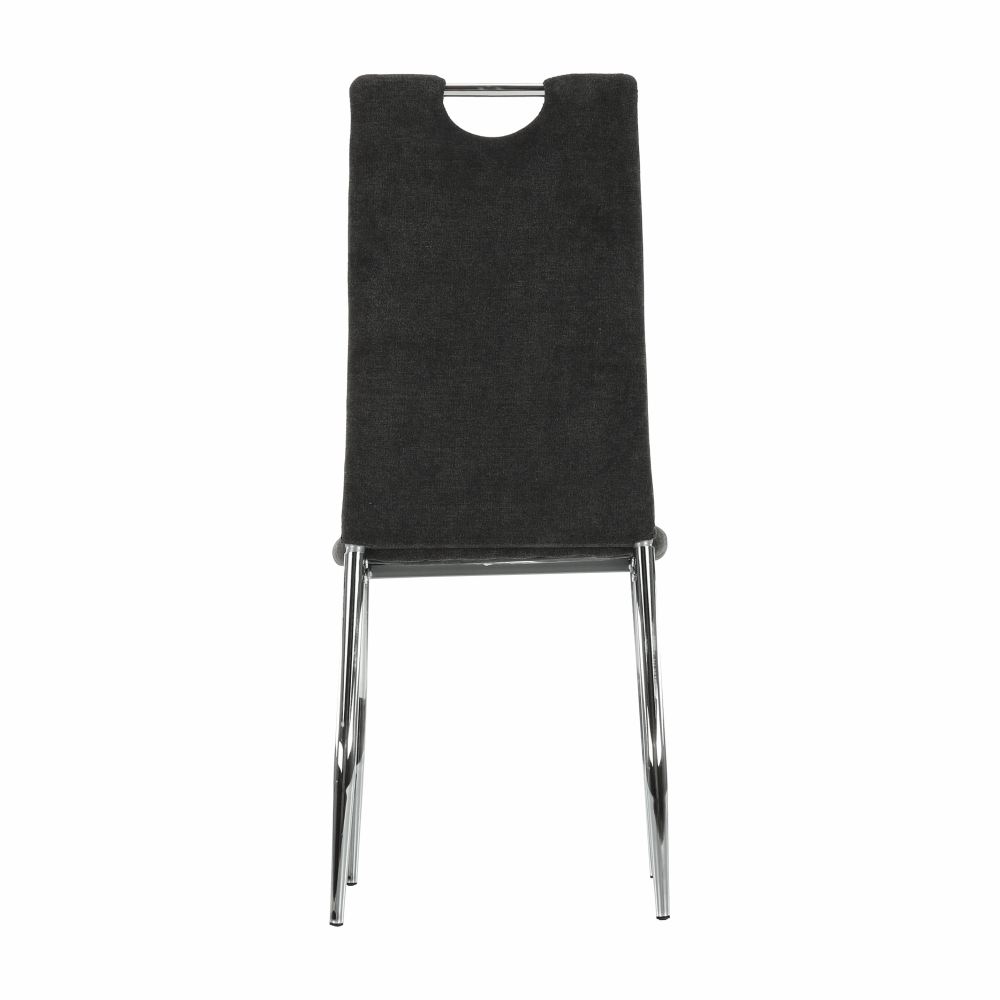 Scaun dining, textil gri maro/crom, OLIVA NEW