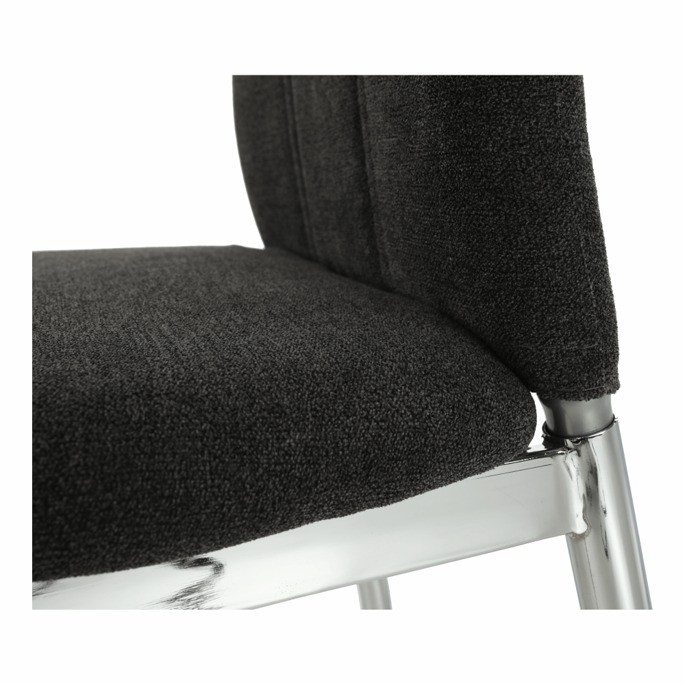 Scaun dining, textil gri maro/crom, OLIVA NEW