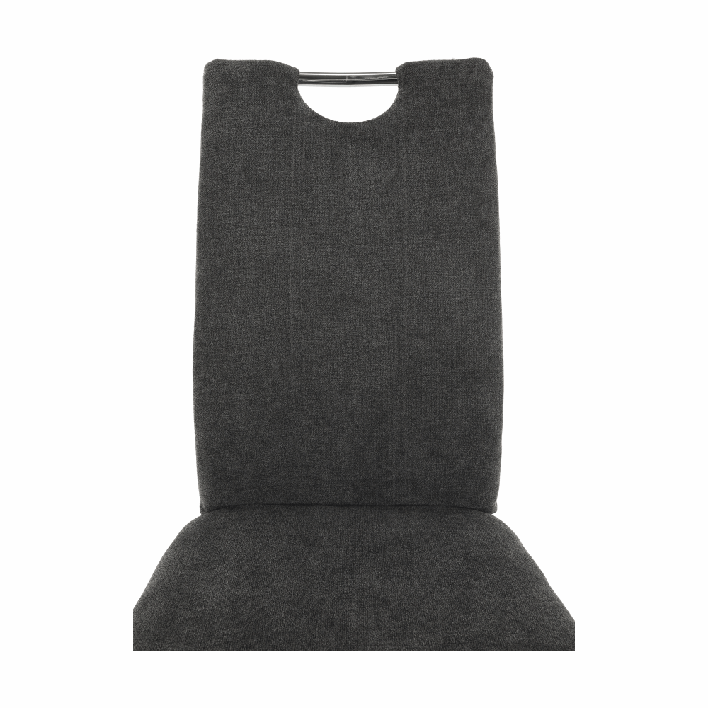 Scaun dining, textil gri maro/crom, OLIVA NEW