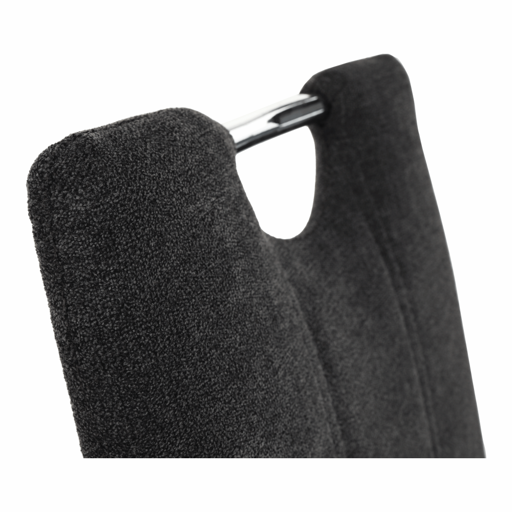 Scaun dining, textil gri maro/crom, OLIVA NEW