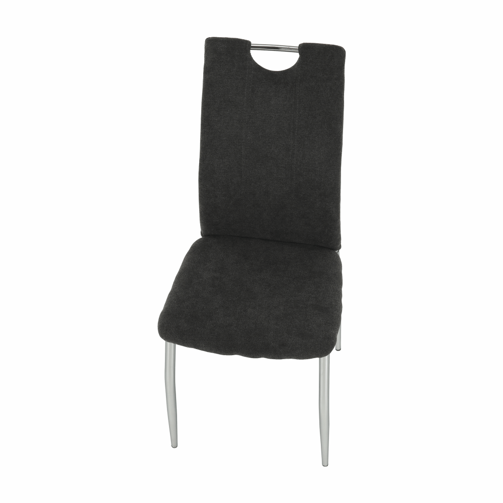 Scaun dining, textil gri maro/crom, OLIVA NEW