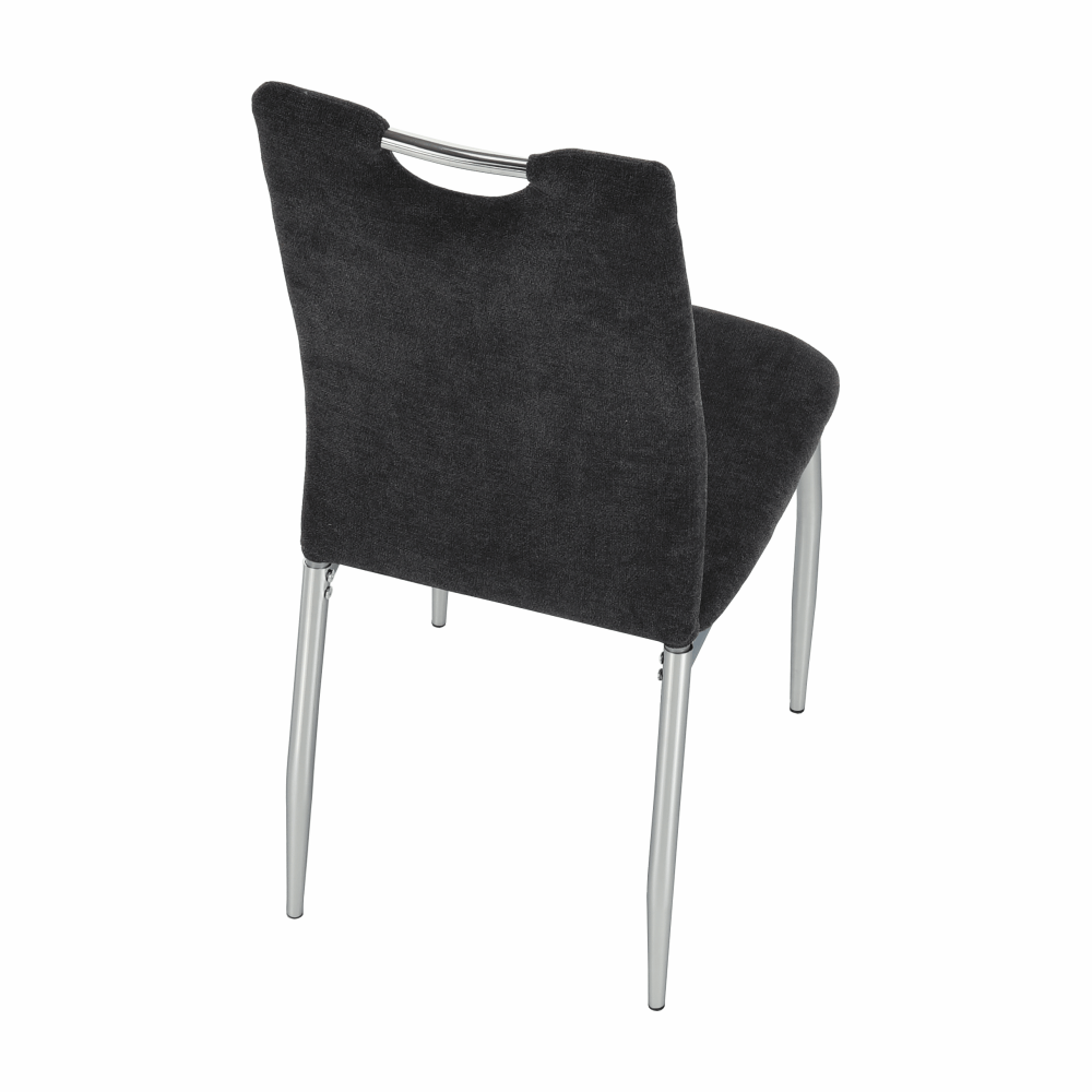 Scaun dining, textil gri maro/crom, OLIVA NEW
