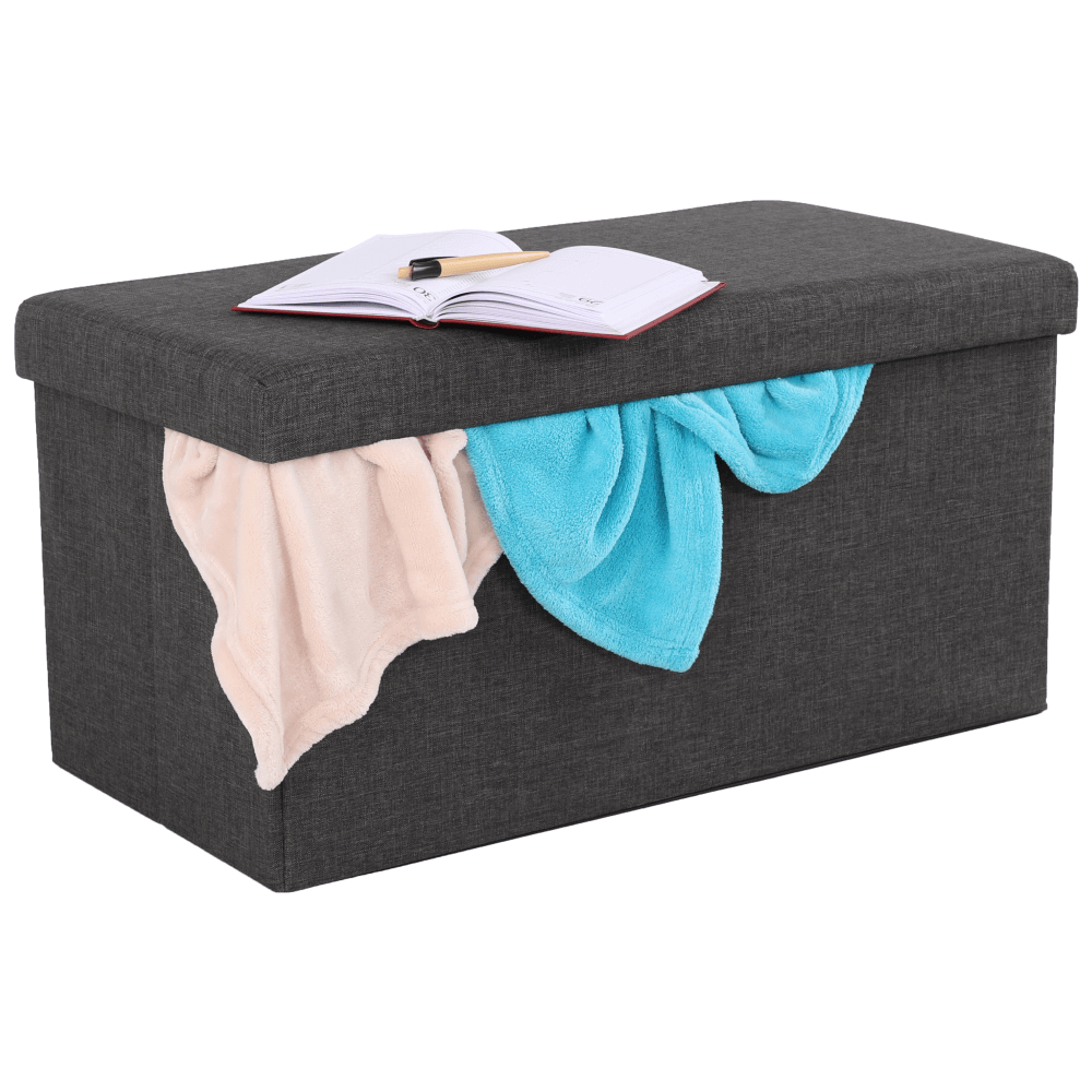 Taburet pliabil, material gri, ORELIA
