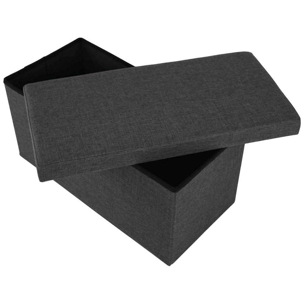 Taburet pliabil, material gri, ORELIA