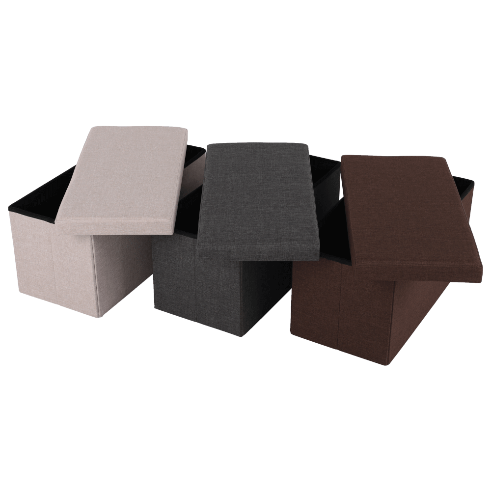 Taburet pliabil, material gri, ORELIA