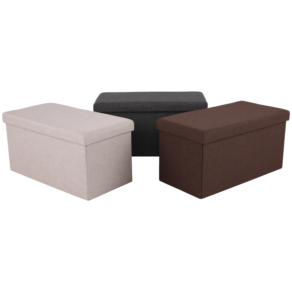 Taburet pliabil, material gri, ORELIA
