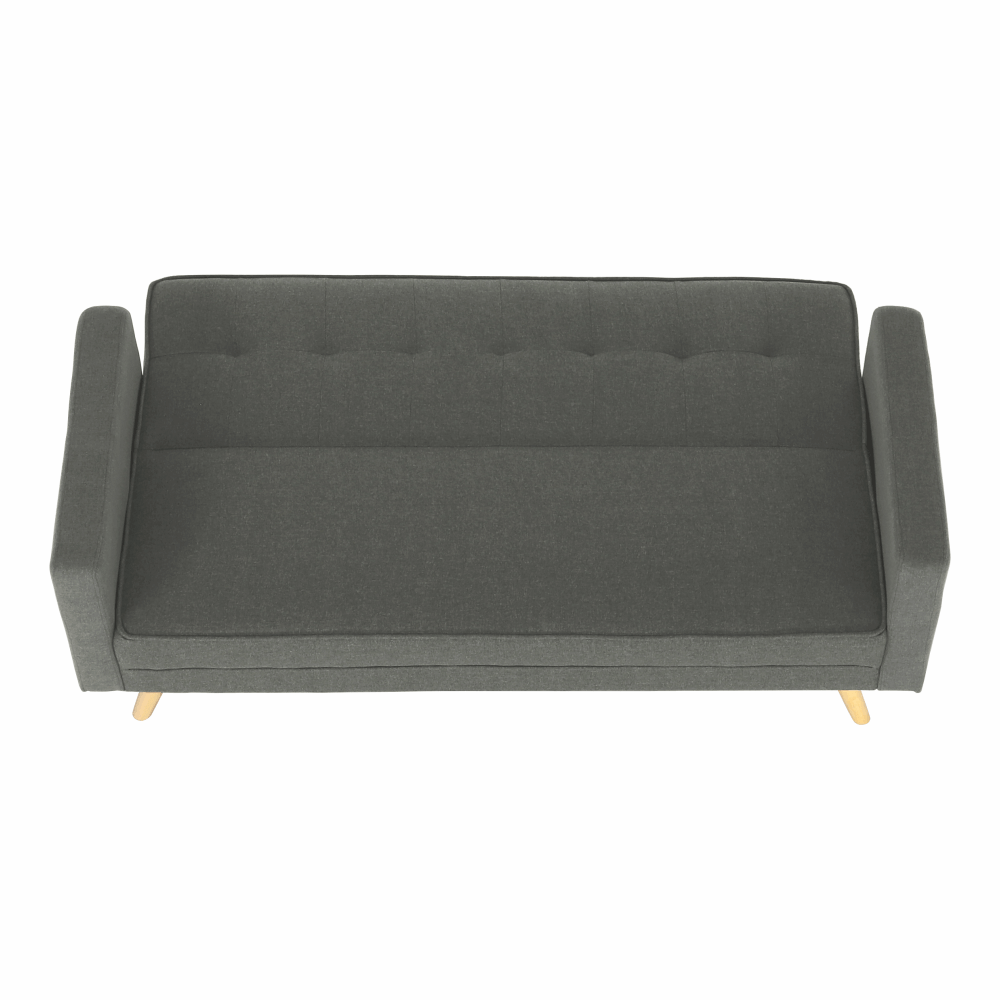 Canapea extensibilă, material gri, OTISA