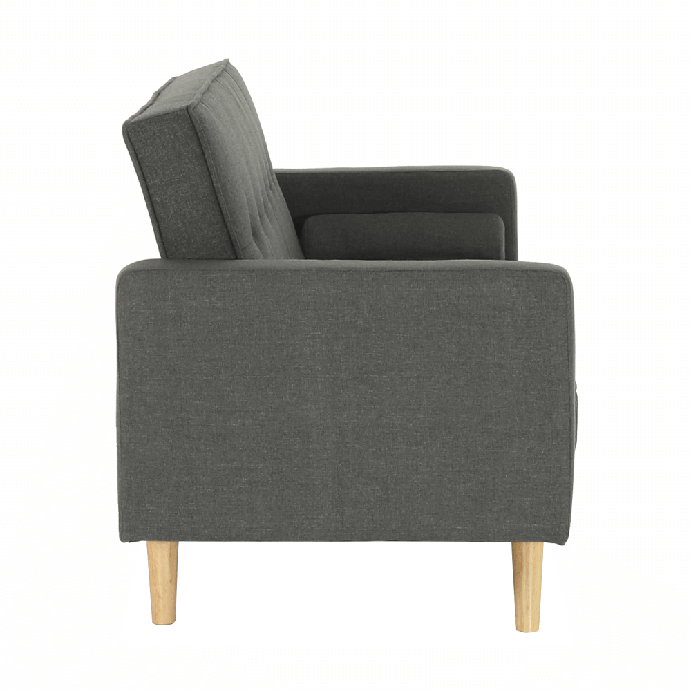 Canapea extensibilă, material gri, OTISA