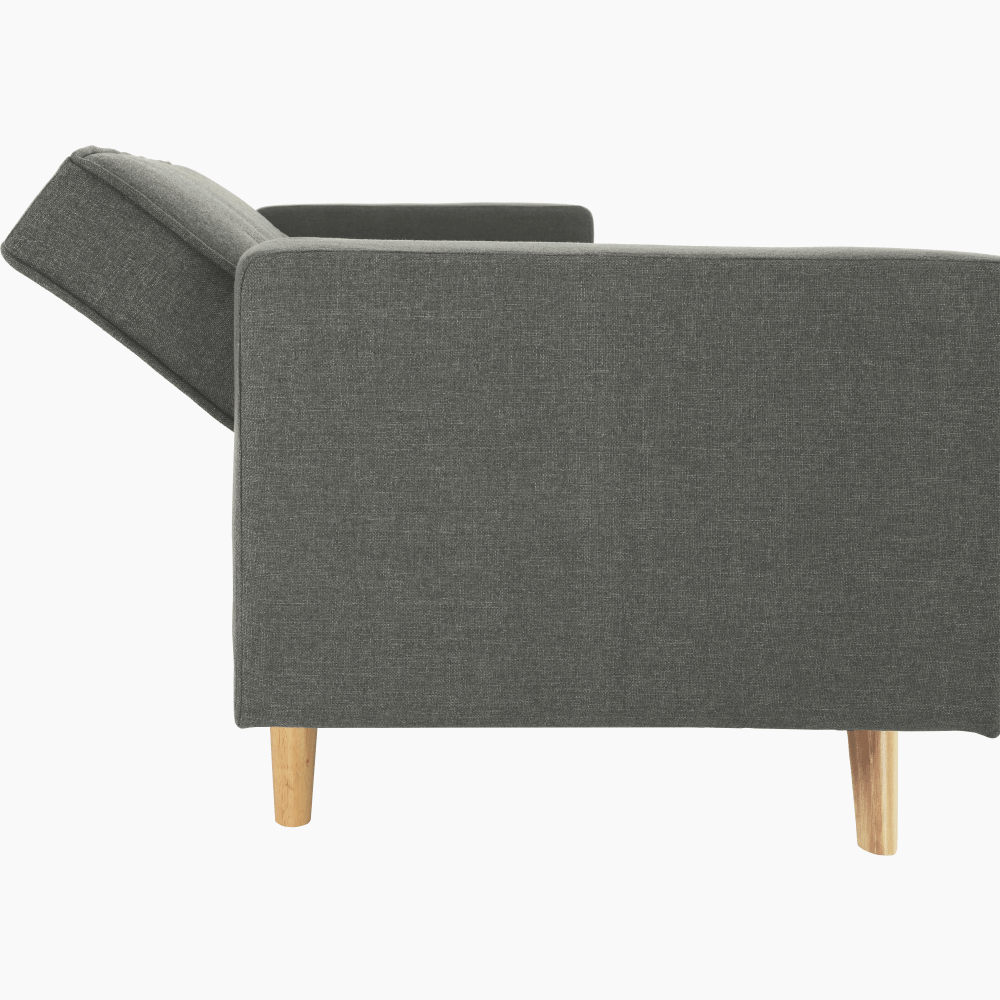 Canapea extensibilă, material gri, OTISA