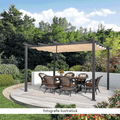 Pergola cu acoperiş glisant, aluminiu, PEPY BASIC