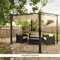 Pergola cu acoperiş glisant, aluminiu, PEPY BASIC