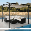 Pergola cu acoperiş glisant, aluminiu, PEPY BASIC