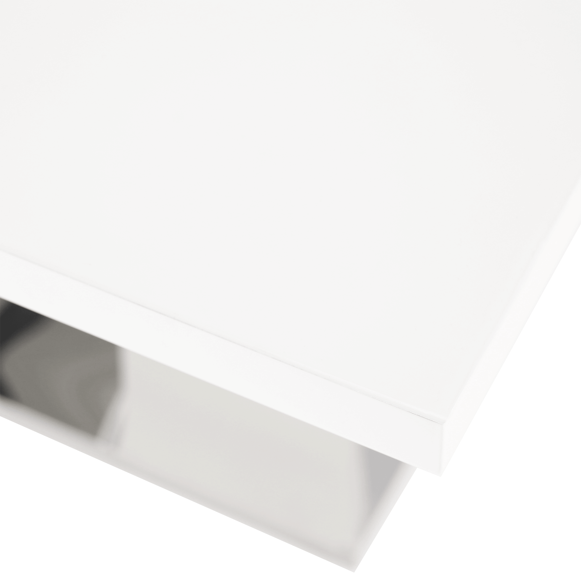 Masă dining, pliabilă, alb luciu extra ridicat / oţel, 160-220x90 cm, PERAK