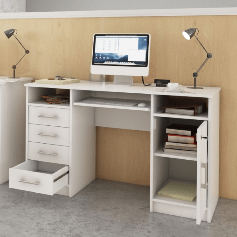 masă PC, alb, B9 NEW