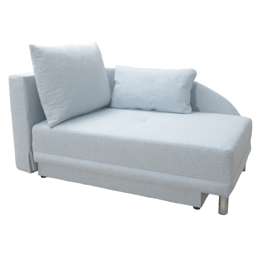 Canapea, albastru deschis, extensibilă, de stănga, LAUREL