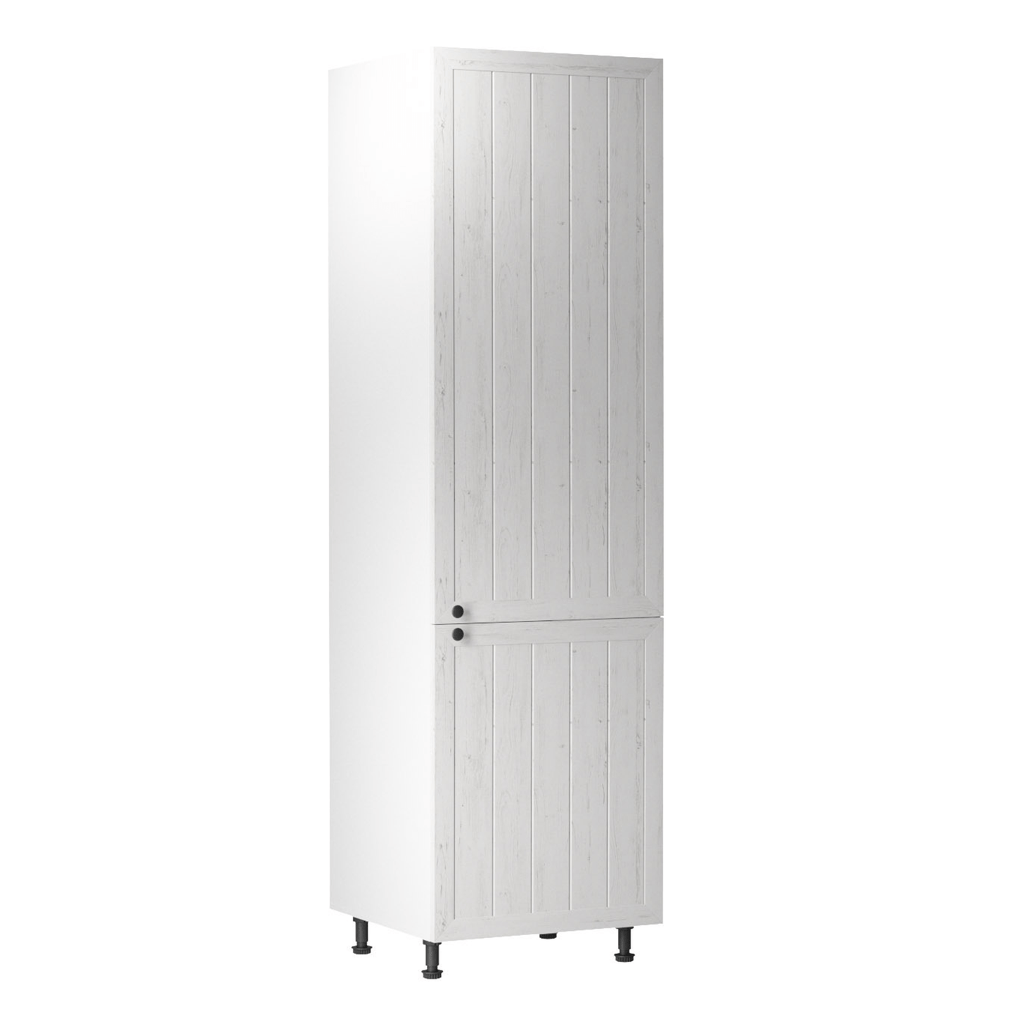 Dulap inferior pentru frigider încorporat D60ZL, model dreapta, alb/pin Andersen, PROVENCE