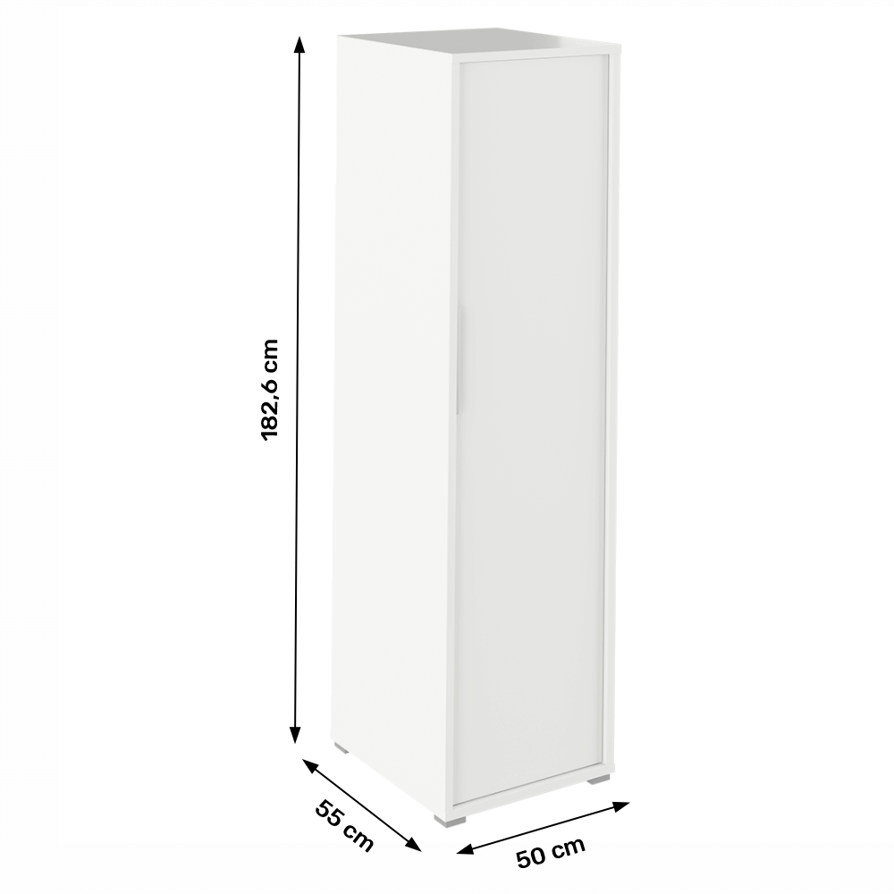 Dulap cu bară pt. umeraşe, alb, RIOMA TYP 21