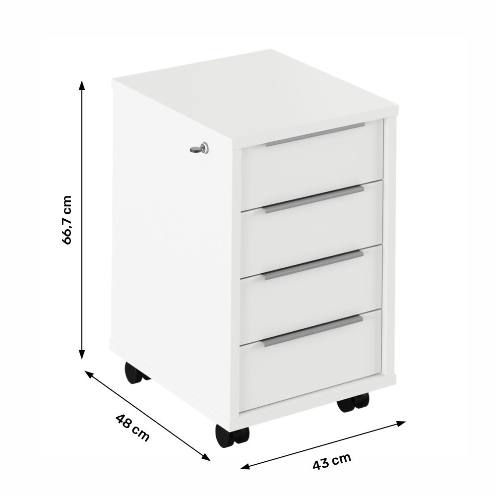 Container cu lacăt, alb, RIOMA TYP 31