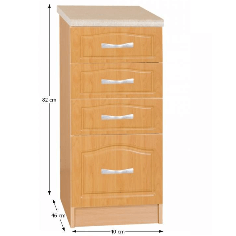 Dulap de bucătărie, inferior, arin, LORA MDF NEW KLASIK S40SZ4