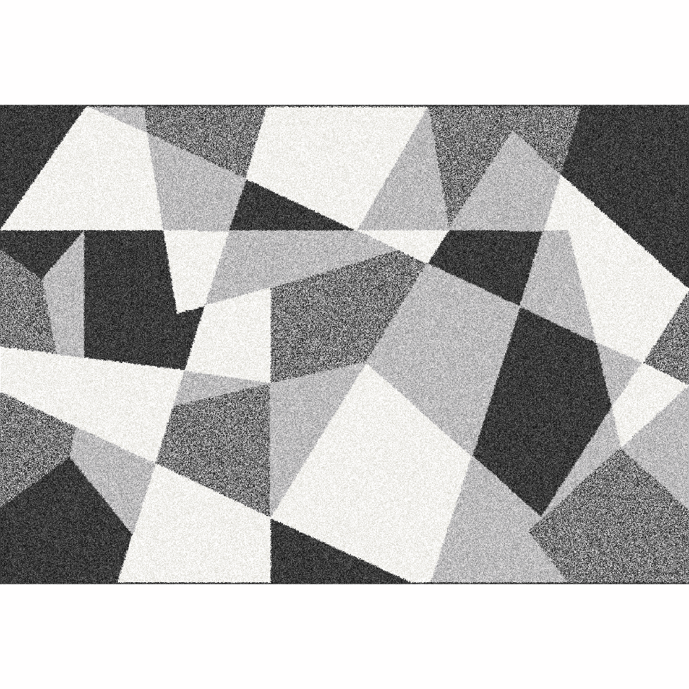 Covor, negru/gri/alb, 67x120, SANAR