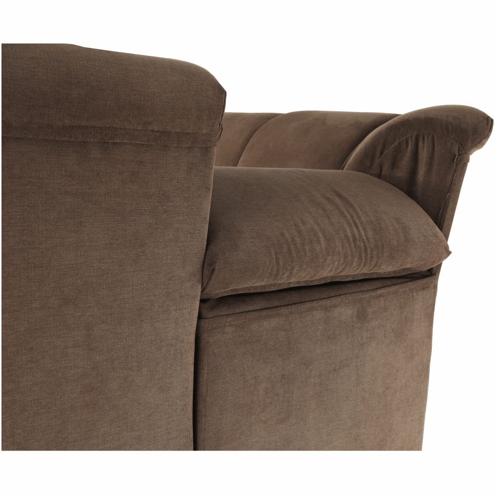 Colţar extensibil, textil maro, dreapta,, SANTIAGO