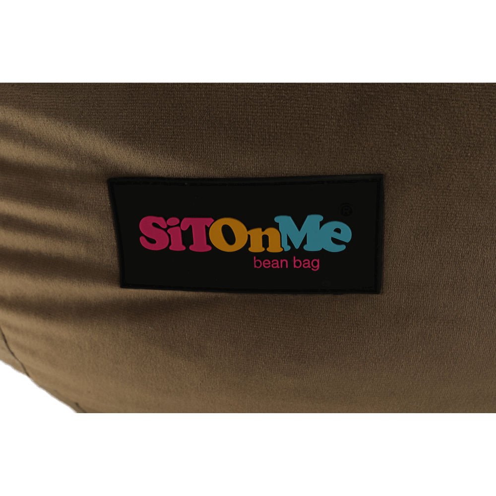 Fotoliu tip sac, material textil gri-maro TAUPE, TRIKALO